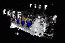 Motorbloktafel V8 | Industrieel wonen | Mancave | Bedrijfsruimte | V8 V10 V12 |