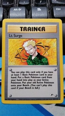 Lt. Surge  101/132 Gym Heroes nearmint