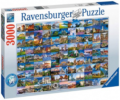 Ravensburger - 99 Beautiful Places in Europe - 3000 Stukjes Nieuw - 2