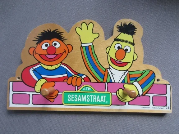Kapstokje Bert en Ernie - nr. 1