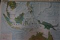 Schoolkaart van het werelddeel Australie met Oceanië en Indonesië.. - 2 - Thumbnail