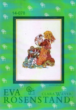 SALE EVA ROSENSTAND BORDUURPAKKET MEISJE MET PUPPIES 14-078 - nr. 1