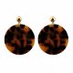 leopard schildpad luipaard oorbellen trendy animal print 1001oorbellen - 1 - Thumbnail