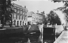 Oude kaart : Gouda : Westhaven met postkantoor