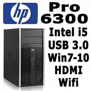 HP 6300 Pro MT PC | Intel i5 | 4GB DDR3 | 250GB HDD | USB 3.0 - 1