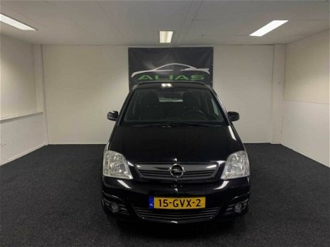 Opel Meriva - 1.4-16V Temptation 2008 Zwart Hoge Instap Airco APK 2019 NAP - 1