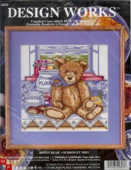 DESIGN WORKS C.BORDUURPAKKET , HONEY BEAR - 1