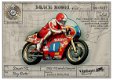 Brach Vintage Racing , high quality resin motorfiets bouwdozen in schaal 1 op 12 - 1 - Thumbnail