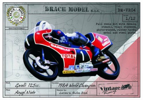 Brach Vintage Racing , high quality resin motorfiets bouwdozen in schaal 1 op 12 - 4