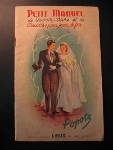 Oud receptenboekje "Popote"uit de 50er jaren van Liebig...