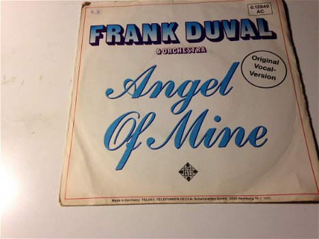 Frank Duval & Orchestra Angel of mine - 1