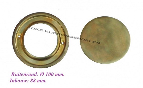 = Achter ring met deksel pendule = 39395 - 0