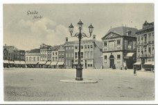 Oude ansichtkaart Gouda : Markt