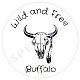 Witte stickers buffalo Ø 40mm (24 stuks) sticker allerleileuks - 1 - Thumbnail