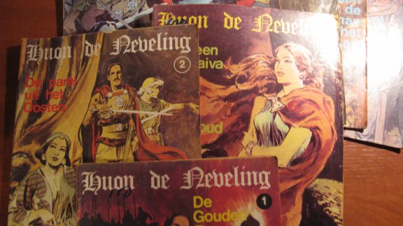 Origineel oude stripboeken: Huon de Neveling nummer 1 t/m nummer 9 - 1