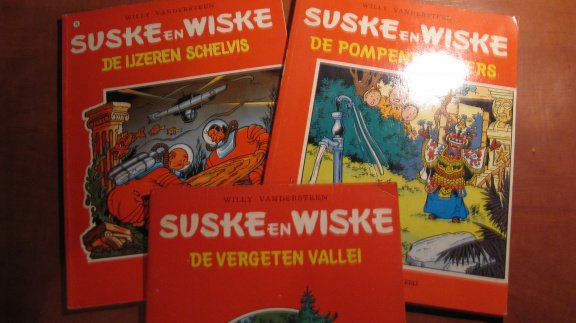 3 x Origineel oude stripboeken: Suske en Wiske; Ariel, 76, 176... - 2