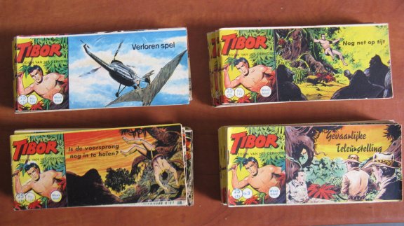 Oude Lilliput stripboeken: Tibor zoon van het oerwoud. 43 stuks...1962/63 - 1