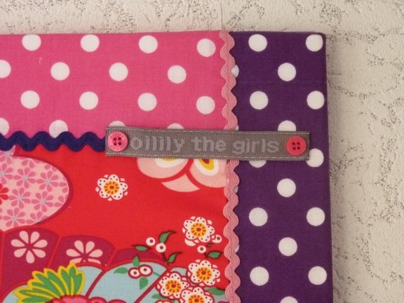 ** Stoffen schilderijtje (Oilily/polkadot) - Afbeelding 3