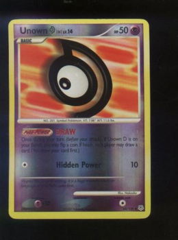 Unown D 68/130 (reverse) Diamond & Pearl (Base Set) - 1