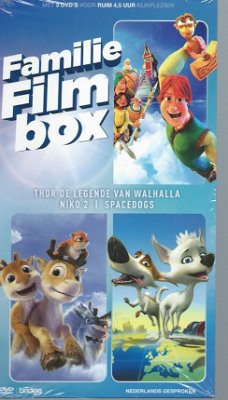 Familie Film (3 DVD) Nieuw/Gesealed - Thor de Legende van Walhalla - Niko 2 - Spacedogs