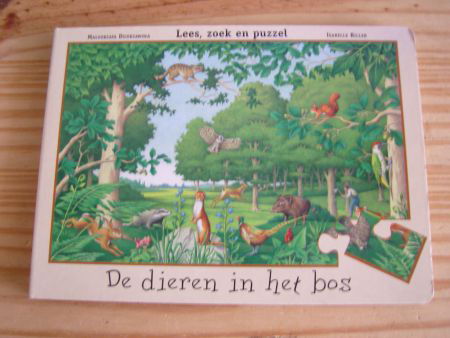 De dieren in het bos Lees, zoek en puzzel (compleet!) - nr. 1