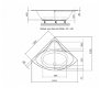 Sanifun Allibert Diva Duo inbouw hoekbad 1350 x 1350 x 400 B - 2 - Thumbnail