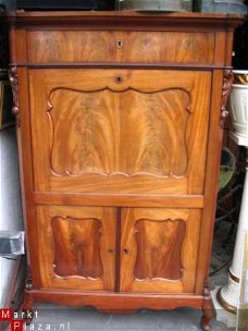 Hollandse mahonie secretaire 1880.