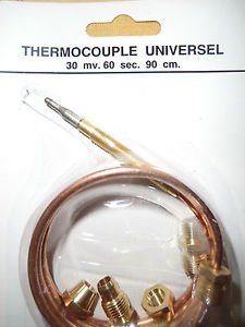 00069 Universeel thermokoppel 60 cm. lang voor gaskachel, oven, CV ketel - 2