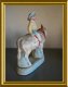 Antiek porseleinen beeldje : ezel met bewegende kop //donkey with nodding head - 4 - Thumbnail