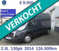 Fiat Ducato - Z. L3H2 130pk 2014 126.500km AHK 2500kg