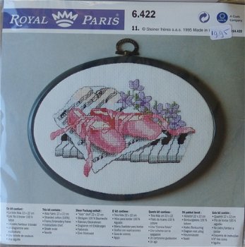 AANBIEDING ROYAL PARIS BORDUURPAKKET ,ROSE BALLETSCHOENTJES - 1