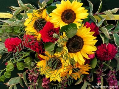 Fotokaart Boeket zonnebloemen (Bloem22) - 1