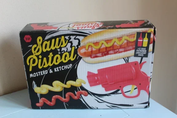 Saus pistool - mosterd & ketchup - nr. 1