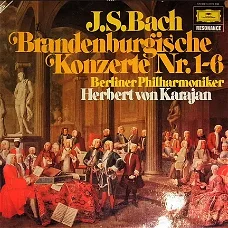 2-LP - BACH Brandenburgische Konzerte 1 - 6 - Karajan
