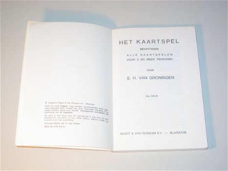 Het Kaartspel - S.H. Van Groningen - 3