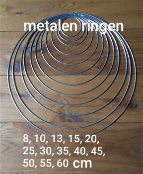 metalen ringen/ring metaal, (mandala, dromenvanger, krans) - 1