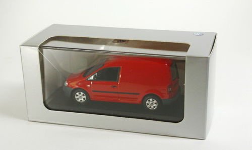 1:43 Minichamps Volkswagen VW Caddy 2005 rood gesloten 403053104 - 3