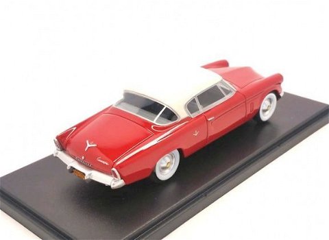 1:43 BoS Models 43350 Studebaker Commander Starliner 1953 rood met wit dak - 1