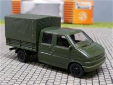 1:87 HO Roco 626 VW Volkswagen T4 Doka militair dubbele kabine pick up