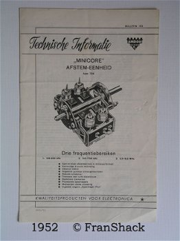 [1952] Technische informatie 736 , bulletin 1E3, AMROH, - 1