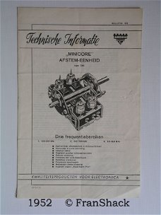 [1952] Technische informatie 736 , bulletin 1E3, AMROH,