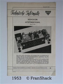 [1953] Technische informatie NOVOCON Schaal, bulletin 6A5, AMROH, - 1