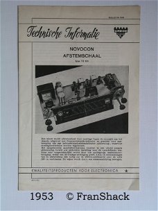 [1953] Technische informatie NOVOCON Schaal, bulletin 6A5, AMROH,