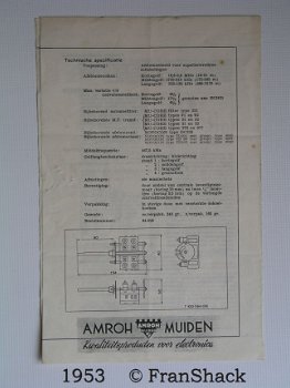 [1953] Technische informatie NOVOCON Schaal, bulletin 6A5, AMROH, - 3