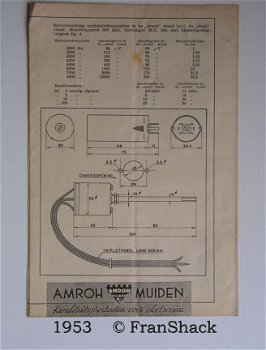 [1953] Technische informatie NOVOCON Bandbreedte Reg., bulletin 2A5, AMROH, - 3