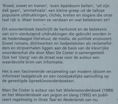 Woordenboek van populaire uitdrukkingen, clichés, kreten en slogans - Afbeelding 2