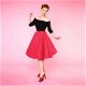 Dolly and Dotty, Shirley High Waist Circle Skirt. - 1 - Thumbnail