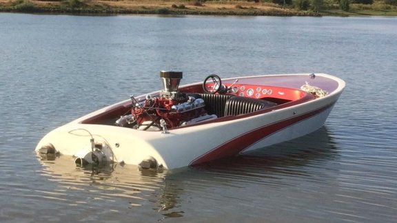 UNIEK! Stevens SK Flat Bottom Drag/jet boat - 8