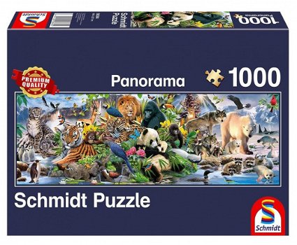 Schmidt - Colorful Animal Kingdom - 1000 Stukjes Nieuw - 2