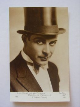 Oude kaart ; filmster : baron La Panouille, Earle Foxe // antique postcard movie star - 2